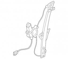 Rear right window lift with motor for Mitsubishi Galant 2012