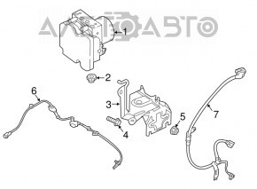 ABS bracket Mazda CX-9 16-