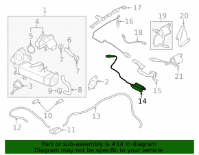 Front Nitrogen Oxide Sensor NOX BMW X5 F15 14-18 3.0D