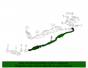 Lower catalyst Mitsubishi Outlander 14-21 FWD, sawed off