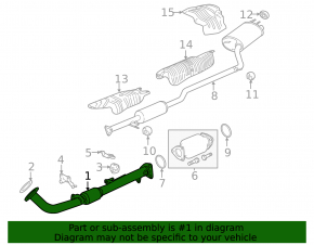 Intake pipe with catalytic converter Honda Accord 13-17 2.4 with lambda