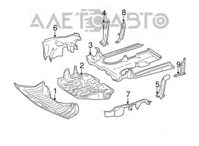 Engine protection front bumper protection Mercedes W221