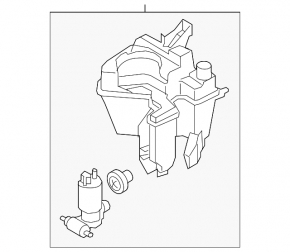Nissan Juke 11-17 Windscreen Washer Reservoir