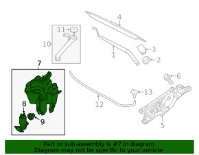 Nissan Juke 11-17 Windscreen Washer Reservoir