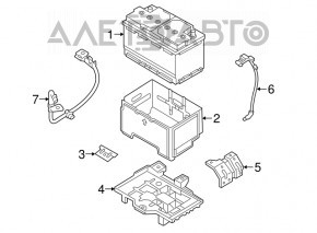 Battery housing Kia Sorento 16-20