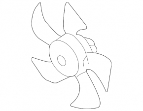 Cooling Fan Impeller Left Subaru b9 Tribeca