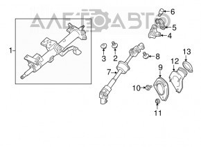 Cardan housing Lexus RX300 RX330 RX350 04-09