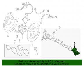Mitsubishi Outlander 22-25 rear right caliper bracket