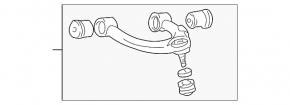 Upper control arm, front left, Lexus LX 98-07