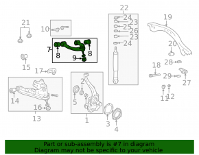 Upper control arm, front left, Lexus LX 98-07
