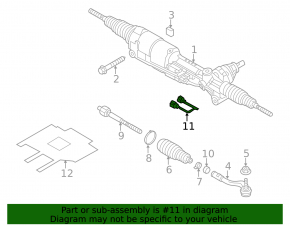 Steering rack wiring Audi A6 C7 12-17