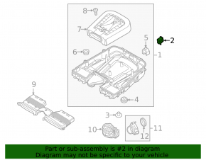 Rear left air filter housing mount for Audi Q8 19-25 3.0T MHEV