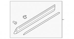 Lower front left door trim panel for Audi Q8 19-25
