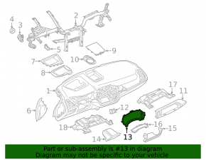 Instrument cluster frame for BMW X3 G01 18-21