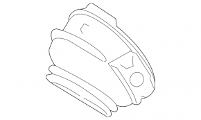 Subaru XV Crosstrek 13-17 Fuel Filler Door Housing