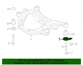 Rear subframe burr rear left Toyota Rav4 19-