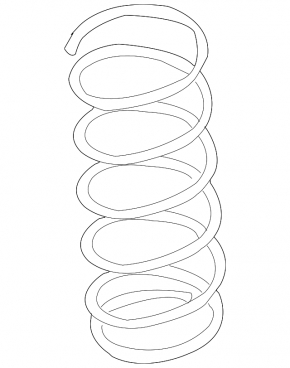 Nissan 350z front left spring, blue stiffness