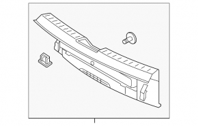 Trunk opening trim VW Beetle 12-19