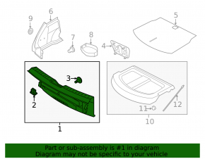 Trunk opening trim VW Beetle 12-19