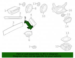 BMW X7 G07 19-24 Harman Kardon Audio Amplifier Bracket