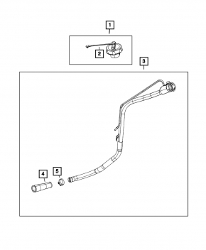Dodge Challenger 09- Fuel Filler Neck