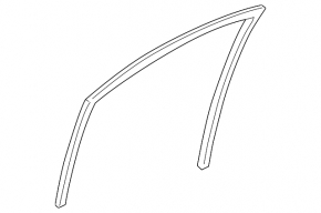 Glass seal front right Toyota Venza 21-