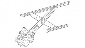 Front left window lifter with motor for Toyota Prius 50 16-22