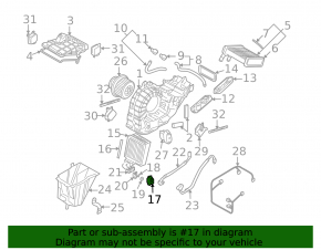 Air conditioning valve VW Touareg 11-17