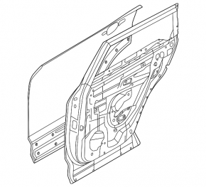 Bare rear left door Infiniti QX60 22-26