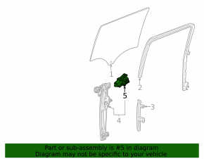 Front right window lift motor Chevrolet Equinox EV 24-26