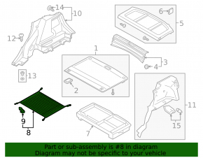 Trunk Organizer Net Hyundai Kona 18-23
