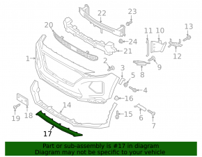 Front Bumper Lip Cover Hyundai Santa FE 19-20