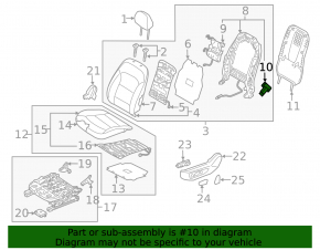 Driver's Seat Position Sensor Hyundai Ioniq 20-22
