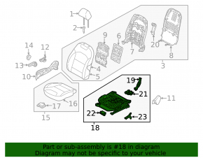 Kia Niro 17-22 HEV, PHEV passenger seat runners, mechanical, frameless