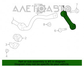 Front stabilizer bar link left Audi A4 B8 08-16 LEMFORDER