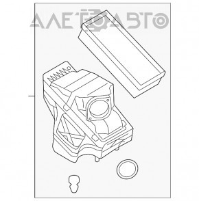 Air filter housing Audi Q5 8R 13-16 hybrid