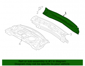 Rear panel Audi A4 B9 17- outer part