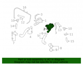 Turbine left Porsche Cayenne 958 11-17 4.8 Turbo