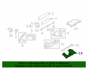 Driver's knee pad lower Porsche Panamera 10-16