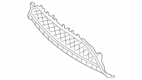 Mercedes E 21-23 AMG front bumper lower grille pack