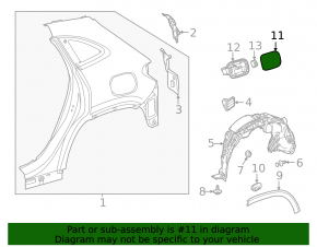 Fuel filler flap for Mercedes H247 GLA 20-26