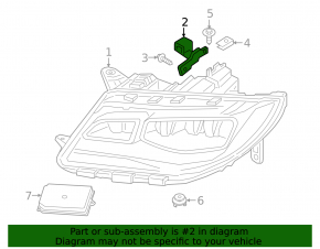 Headlight mount upper left Ford Fusion mk5 13-16 SIGNEDA