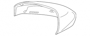 Mirror cover left Ford Fusion mk5 13-20 without turn signal