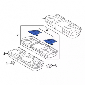Heated rear seats 2nd row Ford Edge 15-24