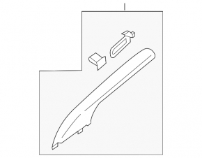 Ford Edge 15-24 Beige Upper Left Front Pillar Trim