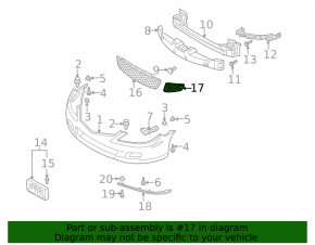 Right fog light plug Mazda6 03-05
