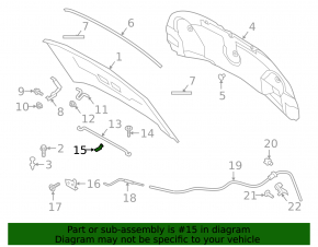 Ford Explorer 20- Hood Support Latch Bracket