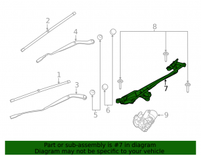 Front wiper trapezoid Ford Explorer 20-