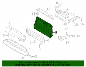 Jaguar I-Pace 19-23 radiator deflector blinds frame bare
