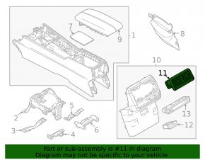 Mazda CX-50 23-25 center console air vent